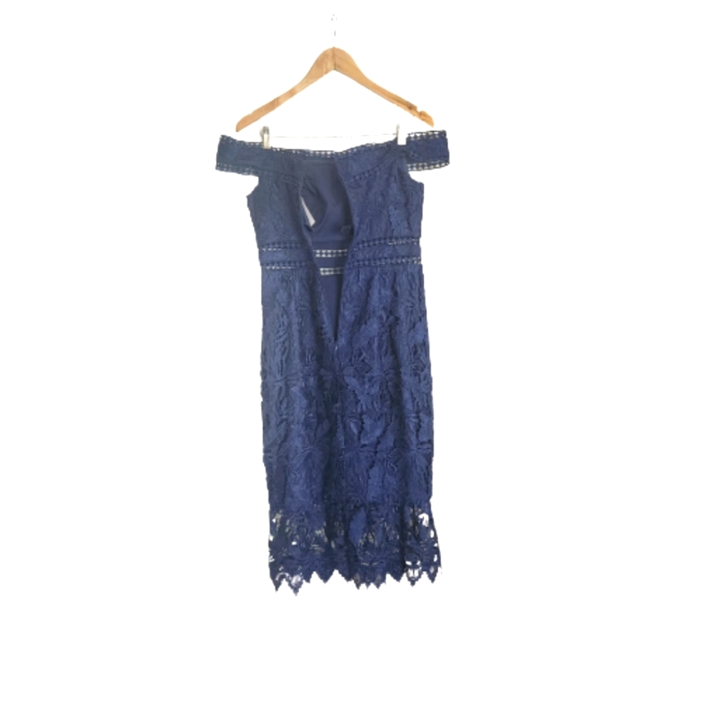 Aidan Mattox by Adrianna Pappel dress, Navy 8 M